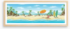Beach House Framed Art Print 141195401