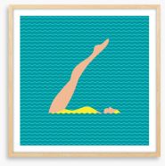 Deco synchronised swimming Framed Art Print 142253164