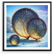 The bauble trees Framed Art Print 144272386
