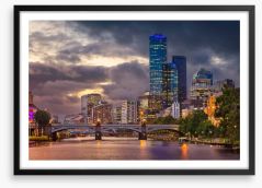 Melbourne storm Framed Art Print 144854803