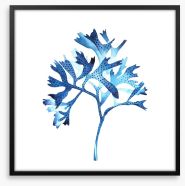 Seaweed blues Framed Art Print 144855472