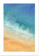 Sea foam splash Art Print 145398268