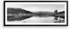 Morning quiet panorama Framed Art Print 145409137