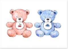 Teddy Bears Art Print 145491183