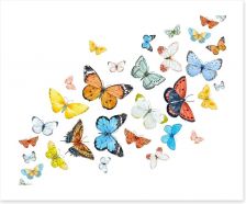 Butterflies Art Print 146038771