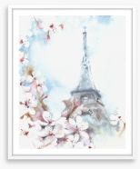 Apple of the Eiffel Framed Art Print 148061354