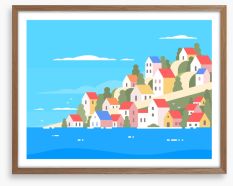 Beach House Framed Art Print 148507547