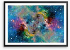 Cosmic shimmer Framed Art Print 149130307