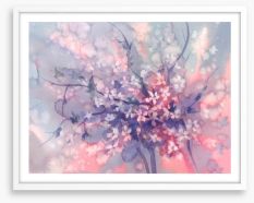 Sakura branch bloom Framed Art Print 149286397