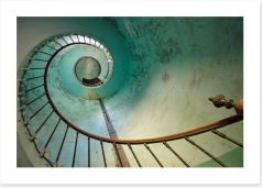 The lighthouse staircase Art Print 15009048