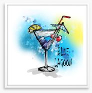 Blue lagoon Framed Art Print 154200532