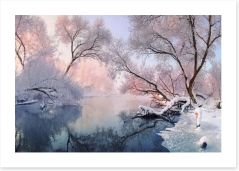 Frosty calm Art Print 154697629