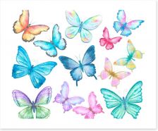 Butterflies Art Print 156091273