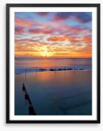 Bronte pool daybreak Framed Art Print 160439518