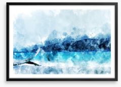 Arctic splash Framed Art Print 160439825