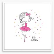 Little ballerina dance Framed Art Print 162045646