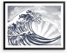 The greatest wave Framed Art Print 162603828