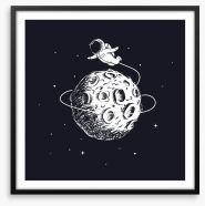 Astro orbit Framed Art Print 163365591