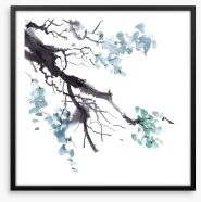 Branch in bloom Framed Art Print 164295061