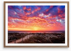 Sunset over the Indian Ocean Framed Art Print 165068082