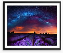 Lavender starlight Framed Art Print 165098199
