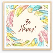 Happy and free Framed Art Print 165436398