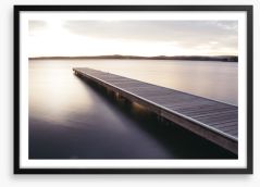 Lake Macquarie morning Framed Art Print 165997413