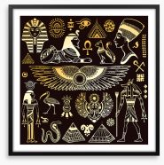 Symbols of the sun Framed Art Print 166360516