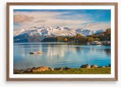 Wanaka lakeside Framed Art Print 166863909
