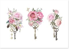 Keys to my heart Art Print 167000803