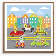 Busy road Framed Art Print 167293868