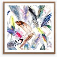 Falling feathers Framed Art Print 167766895