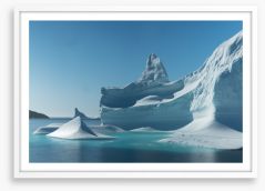 Glaciers Framed Art Print 169942439