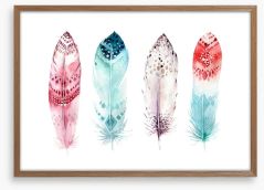 Feather me tribal Framed Art Print 170246126