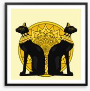 Cats of Cairo Framed Art Print 170340097