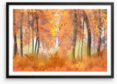 Autumn veil Framed Art Print 170857162