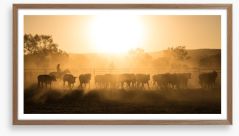 Mustering the mob Framed Art Print 171117016