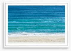 Beach and blue Framed Art Print 172083660