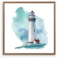 To the lighthouse Framed Art Print 175826020