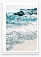 The shimmering sea Framed Art Print 175965693