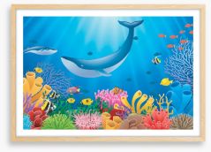 Humpback reef Framed Art Print 175981476