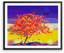 The peacock tree Framed Art Print 176038802