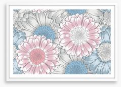 Up close and chamomile Framed Art Print 176840955