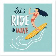Ride the wave Art Print 177274040