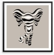 Elephant stripes Framed Art Print 177638561