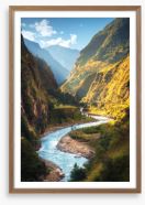 Winding through Nepal Framed Art Print 179612625