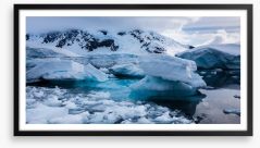 Glaciers Framed Art Print 179773742