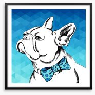Bulldog bowtie Framed Art Print 180750763