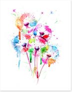 Dandelion splash Art Print 181968067