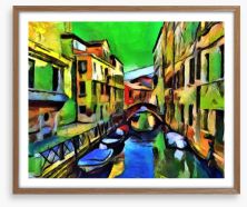 Venetian green I Framed Art Print 182395719